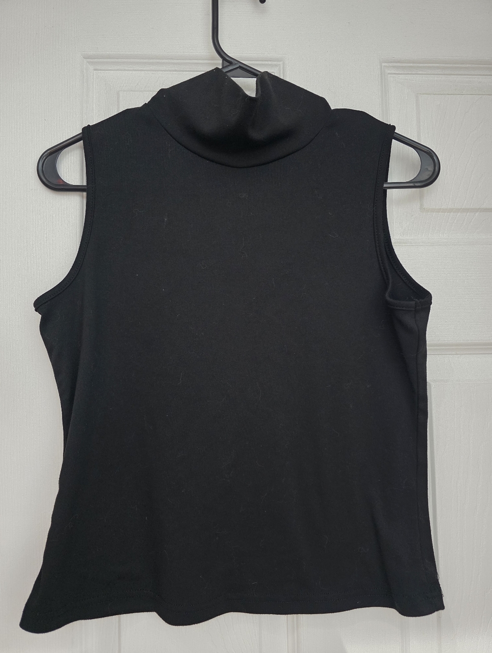 SHEIN Black Sleeveless Mock Neck Top - Essential Basic - Size M